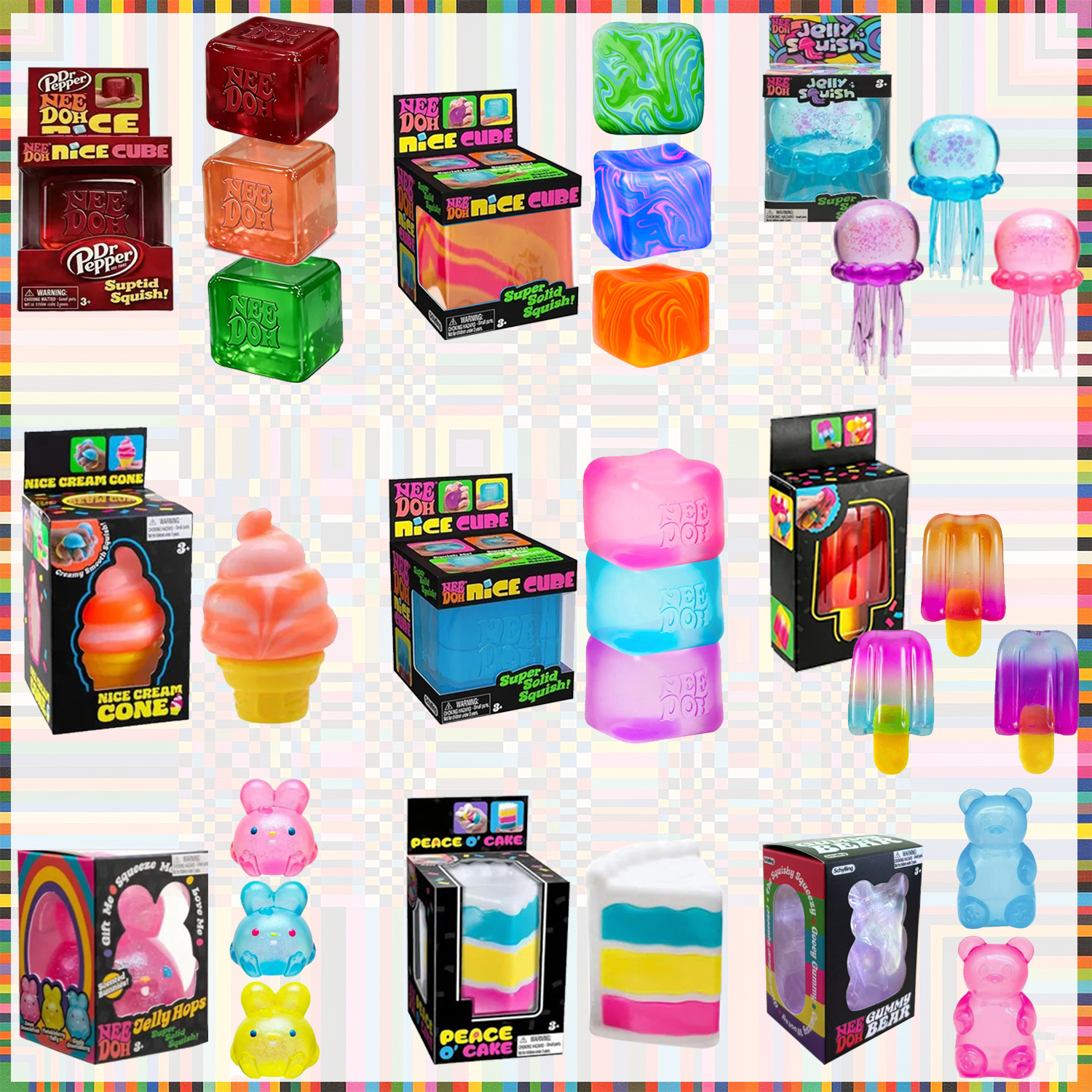 2026 Schylling Nee doh Gumdrop – обзор и цена Fidget Cube Original