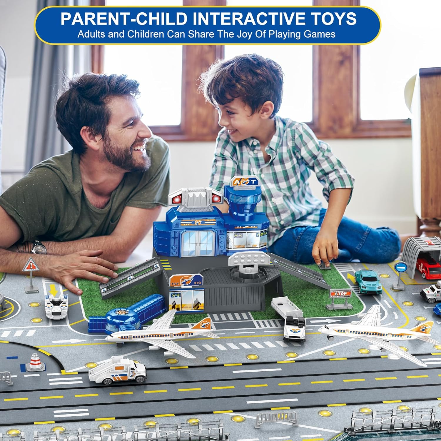 Children's Airport Scene Toy S – обзор и цена Model Airplane Plastic