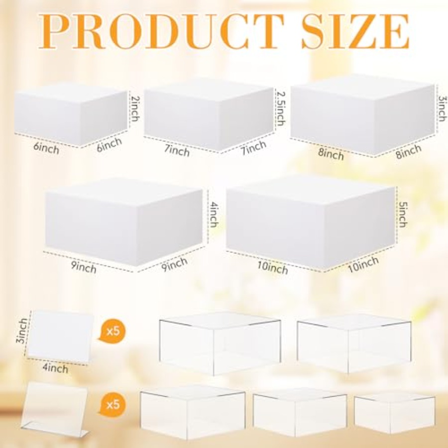 Buffet Risers Set of 10 Acryli – обзор и цена Display Risers Set