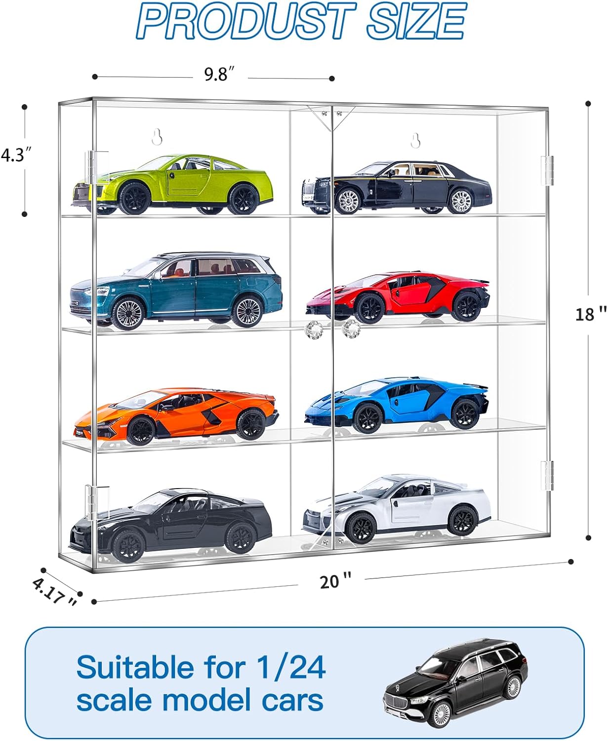 Acrylic Display Case for 1/24  – обзор и цена Display Case Acrylic