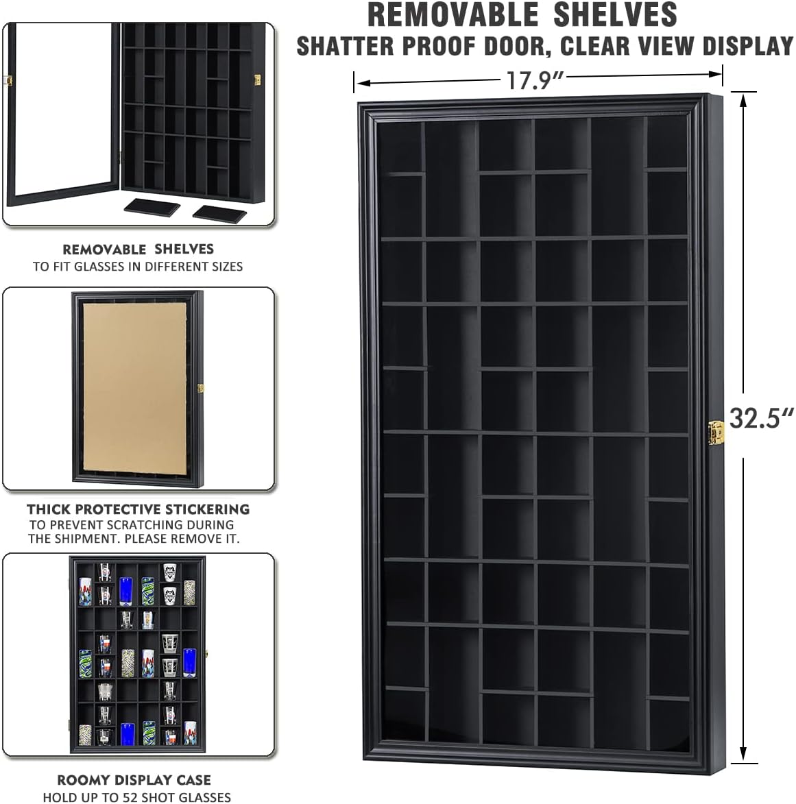 Large Shot Glass Display Case, – обзор и цена Display Case Acrylic