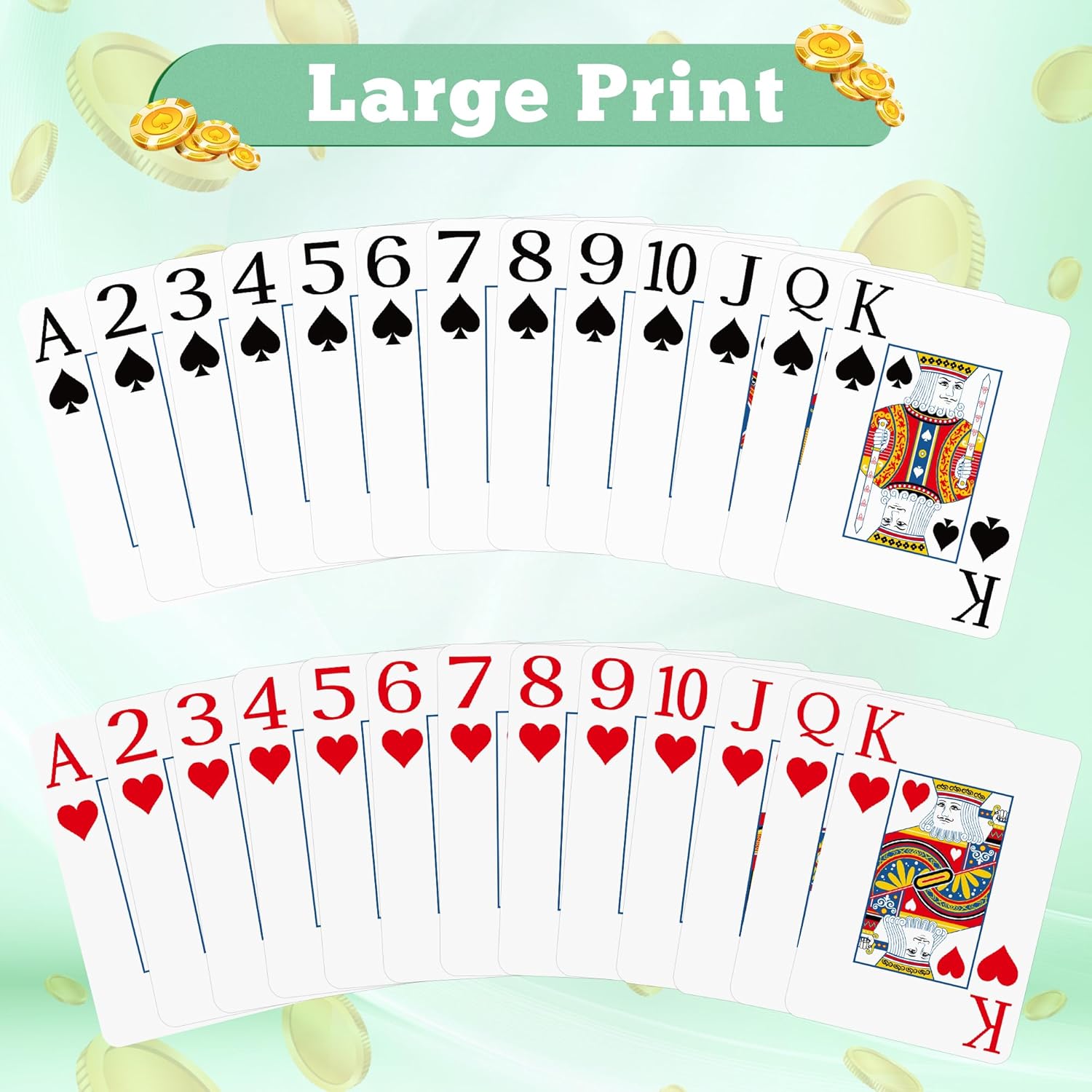 2 Pack Playing Cards | Large P – обзор и цена Graded Card Display
