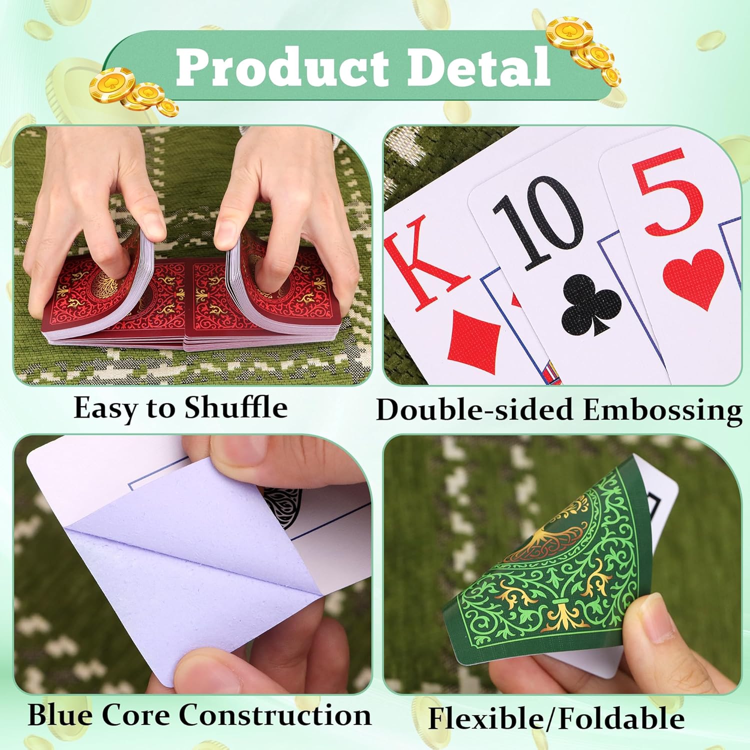 2 Pack Playing Cards | Large P – обзор и цена Graded Card Display