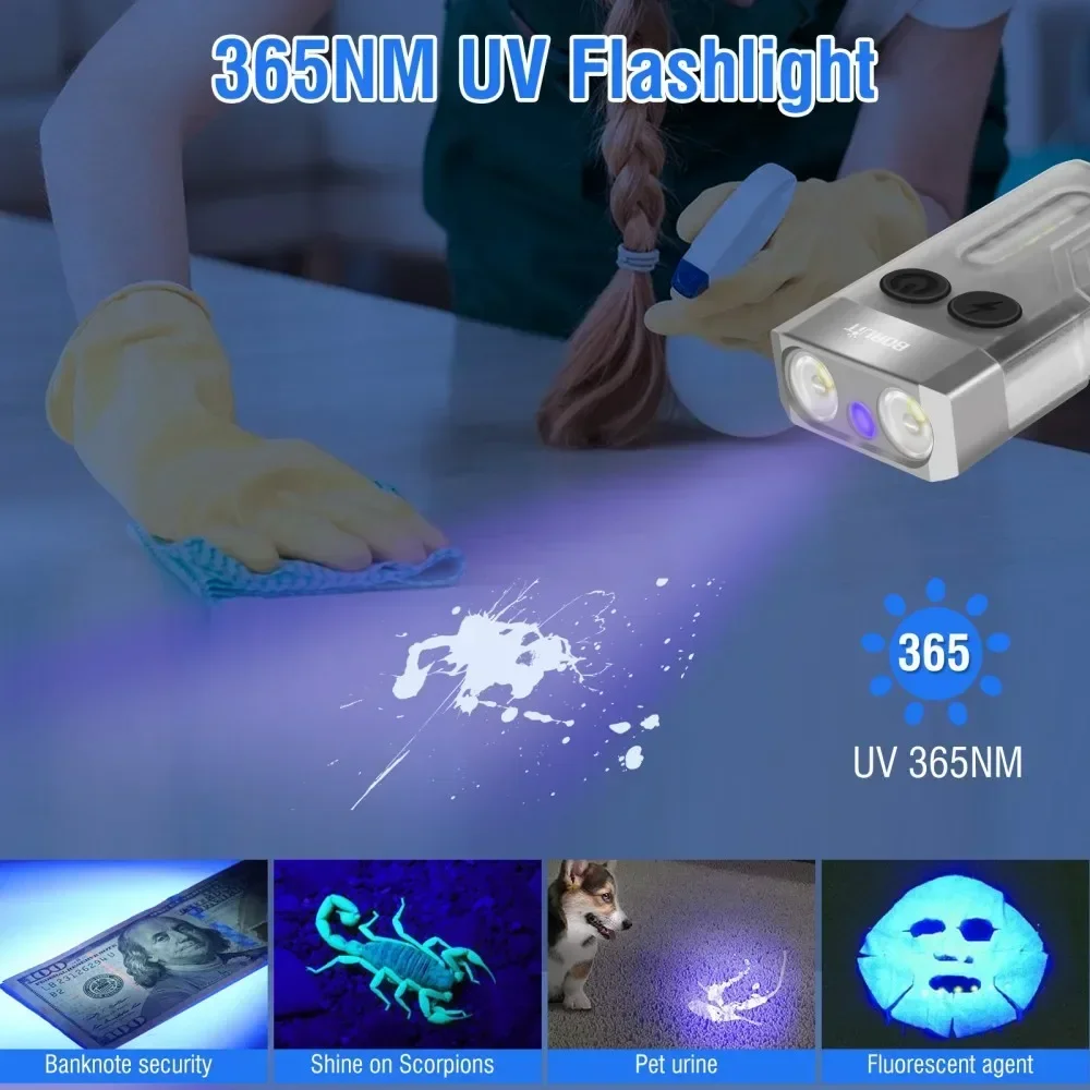 BORUiT V10 Keychain UV LED EDC – обзор и цена Fidget Cube Original