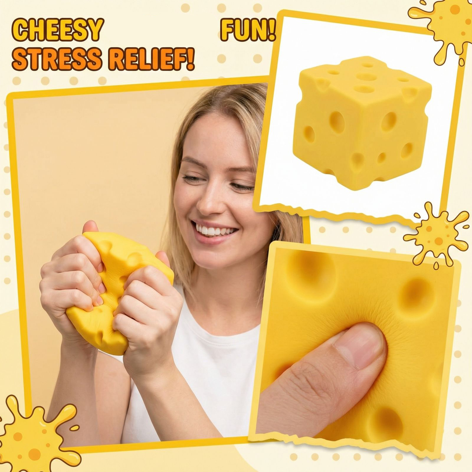 Hot-selling！ Cheese Cube Stres – обзор и цена Fidget Cube Original