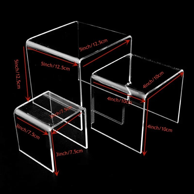6pcs/Set Acrylic Display Stand – обзор и цена Display Risers Set